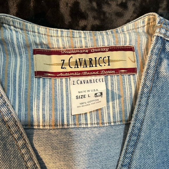 Vintage Z. Cavaricci jean vest - Picture 3 of 4